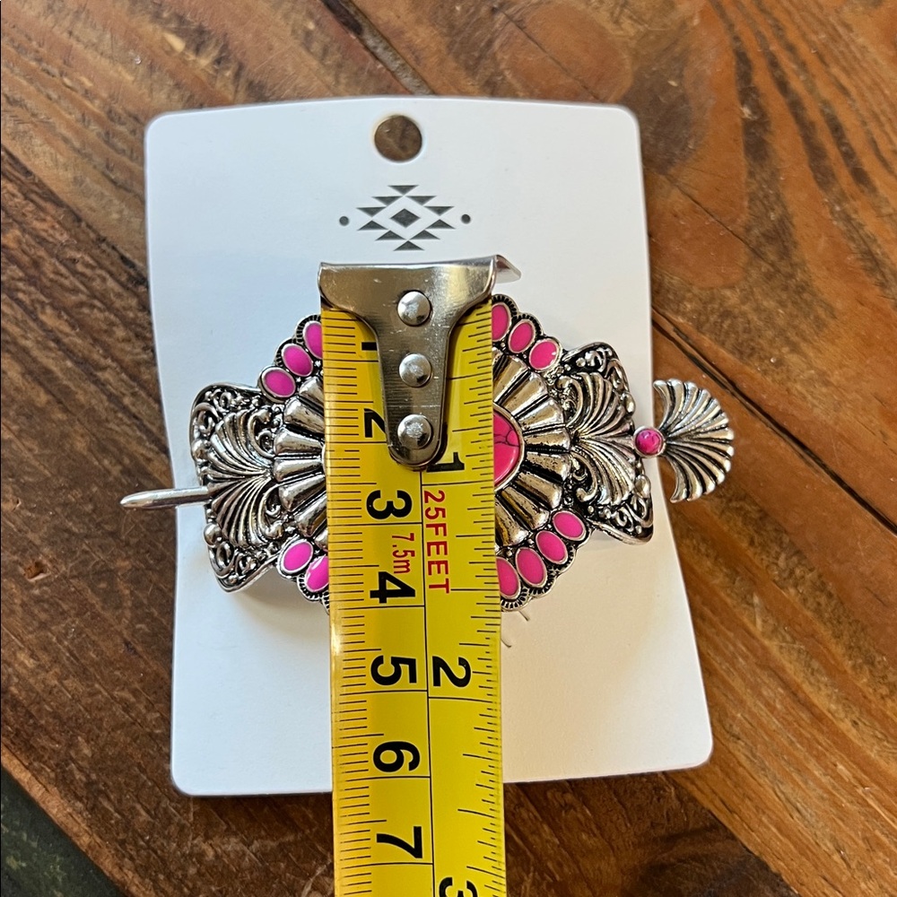 Aztec Boutique Bohemian Concho Hair Barrette - Picture 5 of 5